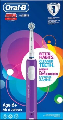 Oral B Oral-B Junior 6+ - Elektrische Tandenborstel - Paars & Groen DUOSET -Cosmetica Serie Winkel 639x1200 1