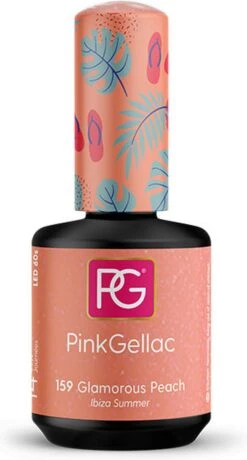 Pink Gellac - Glamorous Peach - Gellak - Vegan - Oranje - Glanzend - 15ml -Cosmetica Serie Winkel 645x1200 2