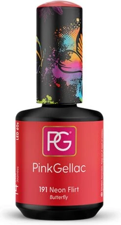 Pink Gellac - Neon Flirt - Gellak - Vegan - Roze - Glanzend - 15ml -Cosmetica Serie Winkel 645x1200 4