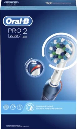 Oral B Oral-B Pro 2 2700 CrossAction - Elektrische Tandenborstel - Blauw, Wit -Cosmetica Serie Winkel 717x1200