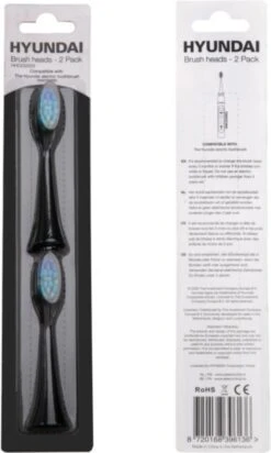 Hyundai - Elektrische Tandenborstel - Opzetborstel - Zwart - 2 Stuks -Cosmetica Serie Winkel 720x1200
