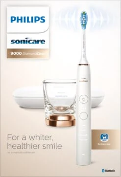 Philips Sonicare DiamondClean 9000 HX9911/94 - Luxe Elektrische Tandenborstel - Wit En Rosé Goud -Cosmetica Serie Winkel 819x1200