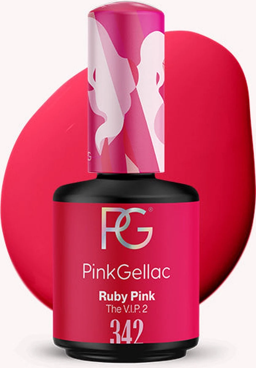 Pink Gellac - Ruby Pink - Gellak - Vegan - Roze - Glanzend - 15ml 3 Pink Gellac - Ruby Pink - Gellak - Vegan - Roze - Glanzend - 15ml