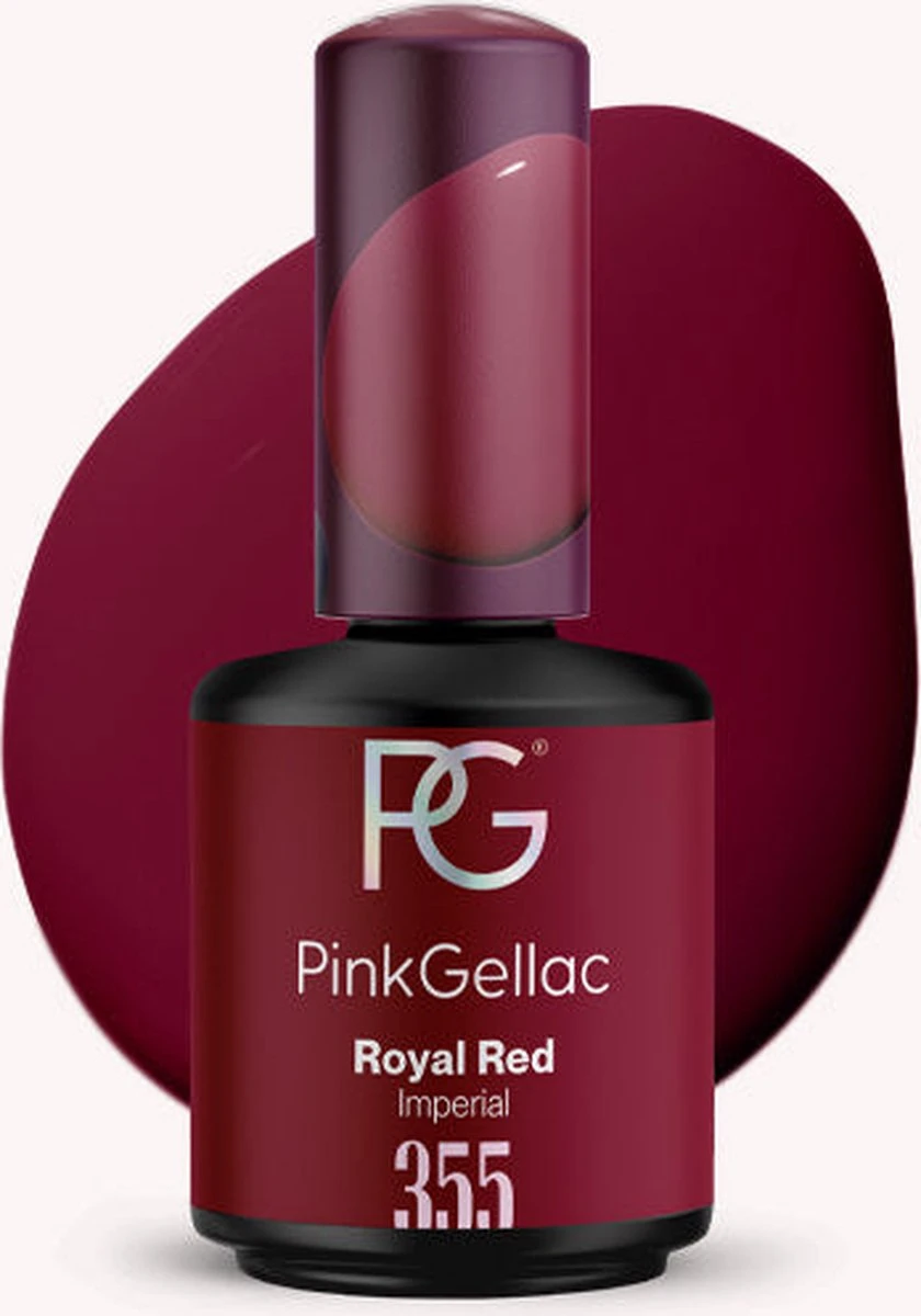 Pink Gellac - Royal Red - Gellak - Vegan - Rood - Creamy Finish - 15 Ml 3 Pink Gellac - Royal Red - Gellak - Vegan - Rood - Creamy Finish - 15 Ml