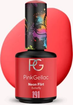 Pink Gellac - Neon Flirt - Gellak - Vegan - Roze - Glanzend - 15ml -Cosmetica Serie Winkel 841x1200