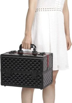 Make-upkoffer, Kapperskoffer, Cosmeticakoffer, Lege Nagelkoffer, Multikoffer, Afsluitbaar Voor Nageldesign/massageolie/fotoapparatuur, 34,7 X 22,2 X 25 Cm , Volledig Zwart HM-YAHEE-411233 15 Make-upkoffer, Kapperskoffer, Cosmeticakoffer, Lege Nagelkoffer, Multikoffer, Afsluitbaar Voor Nageldesign/massageolie/fotoapparatuur, 34,7 X 22,2 X 25 Cm , Volledig Zwart HM-YAHEE-411233 -Cosmetica Serie Winkel 842x1200