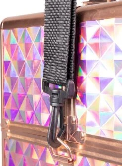 Koffer Groot Holo/Golden Rose XXL Met Opbergvakken -Cosmetica Serie Winkel 883x1200