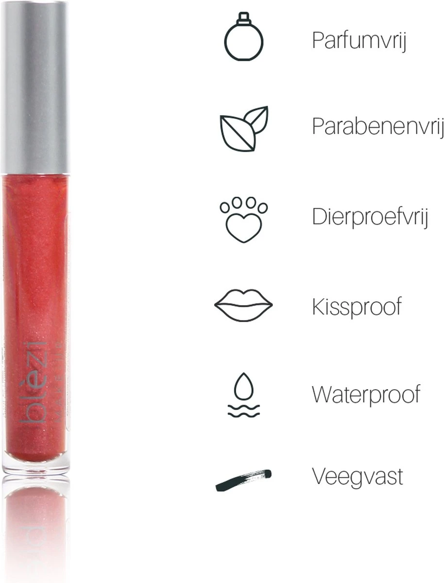 Blèzi® Lip Fix 70 Brilliant Cherry - Lipstick - Lippenstift Langhoudend - Rood Roze 7 Blèzi® Lip Fix 70 Brilliant Cherry - Lipstick - Lippenstift Langhoudend - Rood Roze - Afbeelding 5