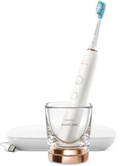 Philips Sonicare DiamondClean 9000 HX9911/94 - Luxe Elektrische Tandenborstel - Wit En Rosé Goud -Cosmetica Serie Winkel 918x1200