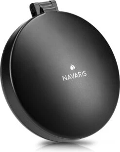 Navaris 1x/5x Vergrotende Make-up Spiegel - Compacte Opvouwbare Kap- En Reisspiegel - Led-verlichte Dubbelzijdige Make-upspiegel - Zwart -Cosmetica Serie Winkel 951x1200 1