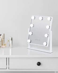 Bright Beauty Vanity Make Up Spiegel Met Verlichting - Wit - Dimbaar Met Drie Lichtstanden -Cosmetica Serie Winkel 953x1200